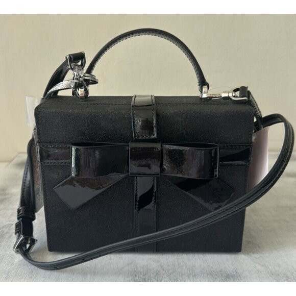 Kate Spade Wrapping Party Gift Box Glittering Crossbody Handbag Black - Picture 5 of 14